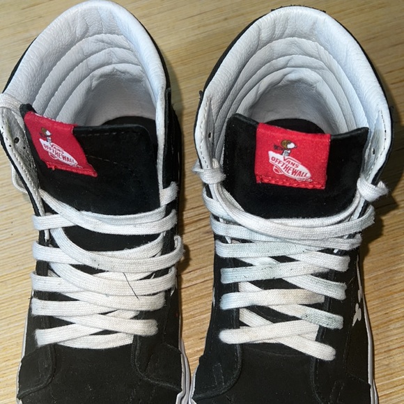 Vans X Peanuts Sk8-Hi Reissue Suede/Canvas Sneakers Size 8.5 Woman's - Picture 6 of 12